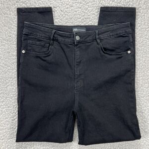 Zara Jeans Women’s Size 14 (Actual 30x27) Black High Rise Skinny Stretch
